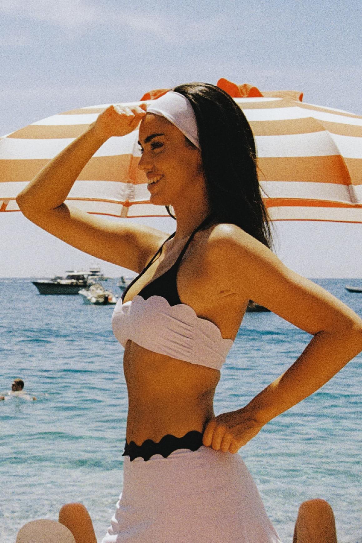 Scallop Contour Halter Bra