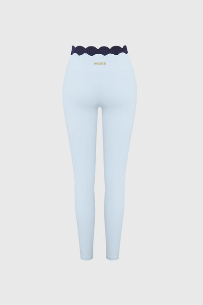 Scallop Contrast Scrunch Legging