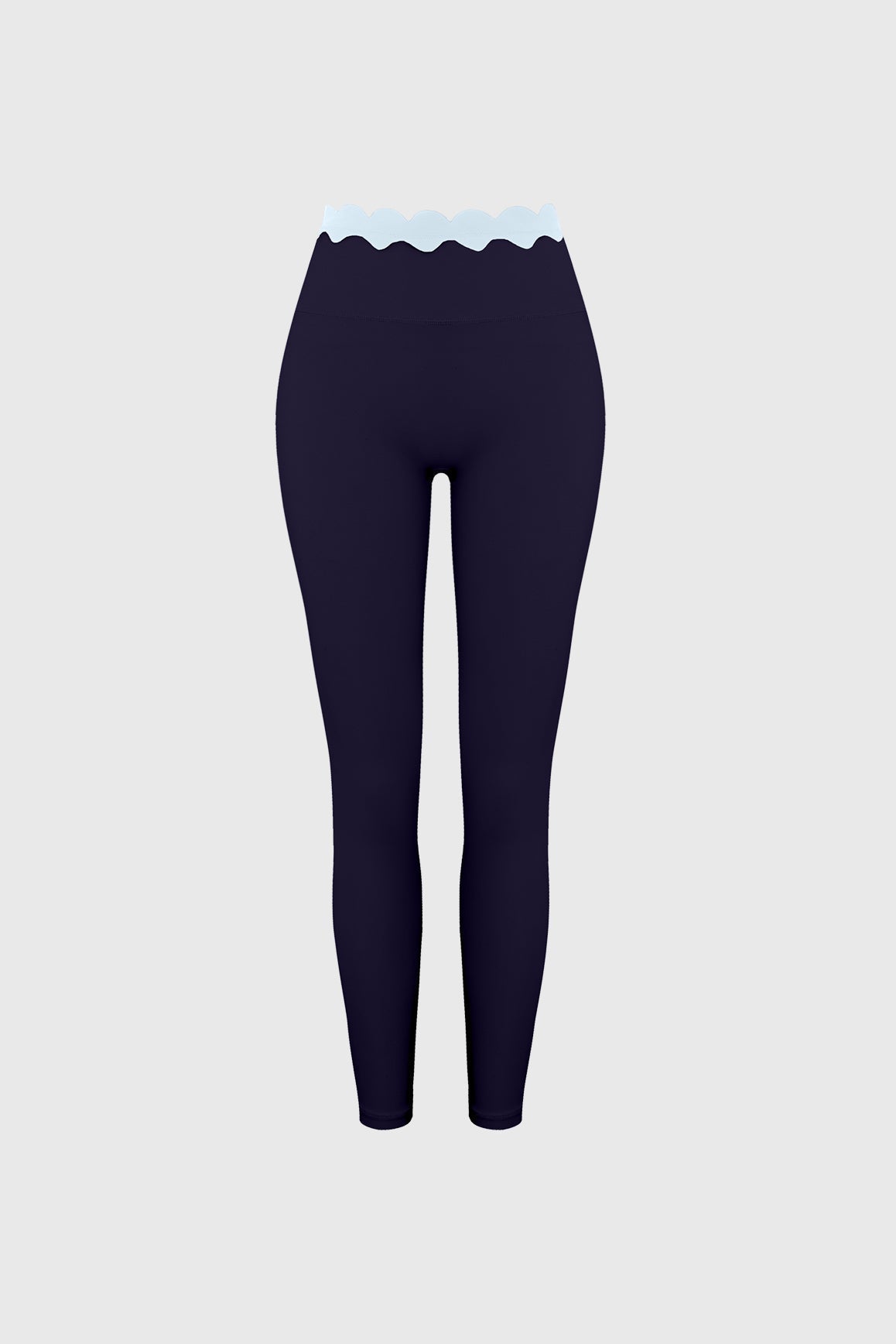 Scallop Contrast Scrunch Legging