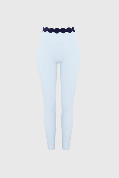 Scallop Contrast Scrunch Legging