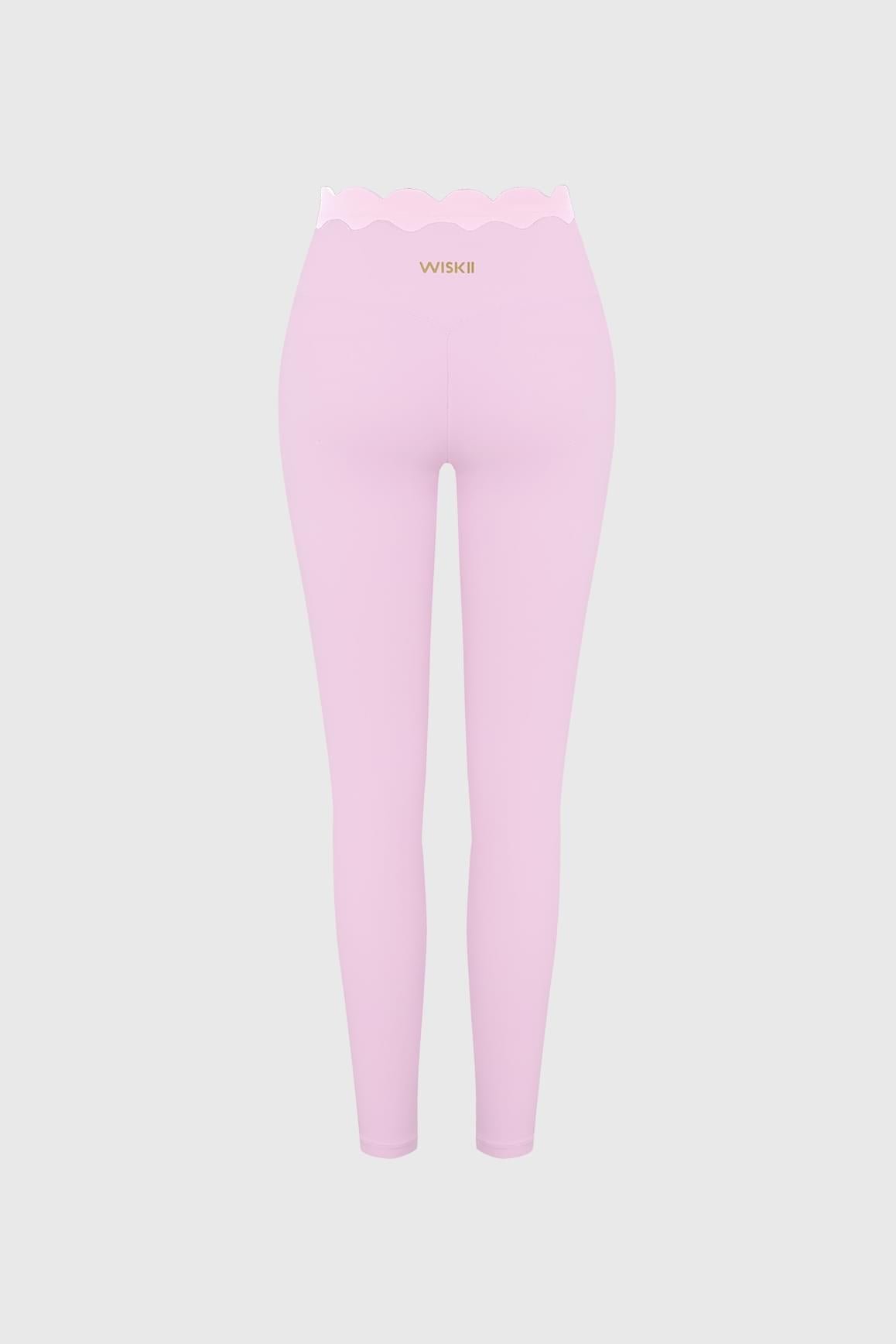 Scallop Contrast Scrunch Legging