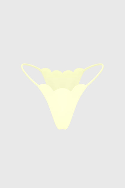 Scallop High-Leg Bikini Bottom