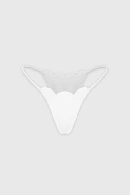 Scallop High-Leg Bikini Bottom