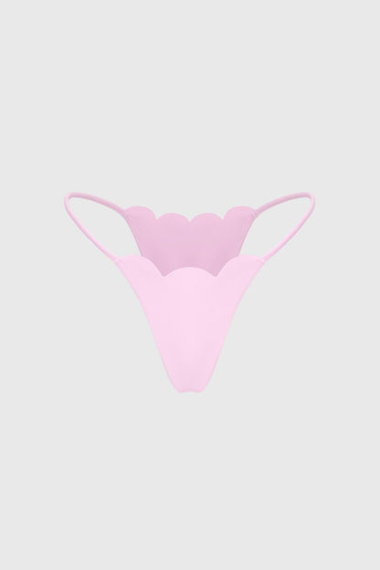 Scallop High-Leg Bikini Bottom