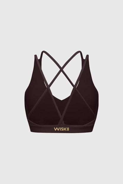 Scoop Neck Crossback Bra