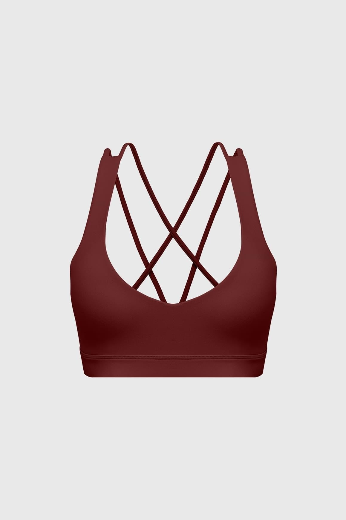 Scoop Neck Crossback Bra