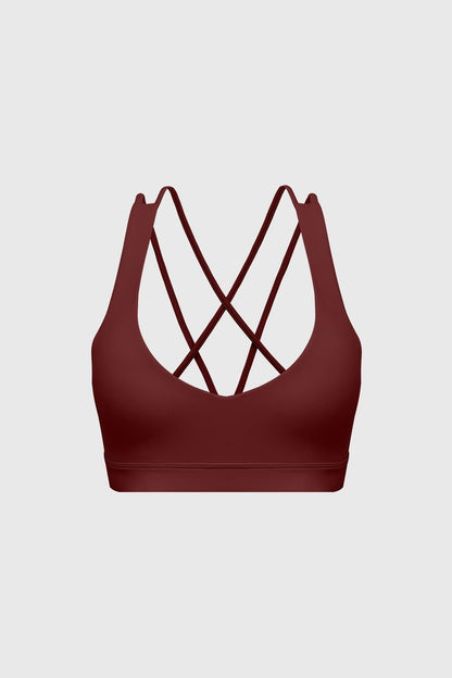 Scoop Neck Crossback Bra