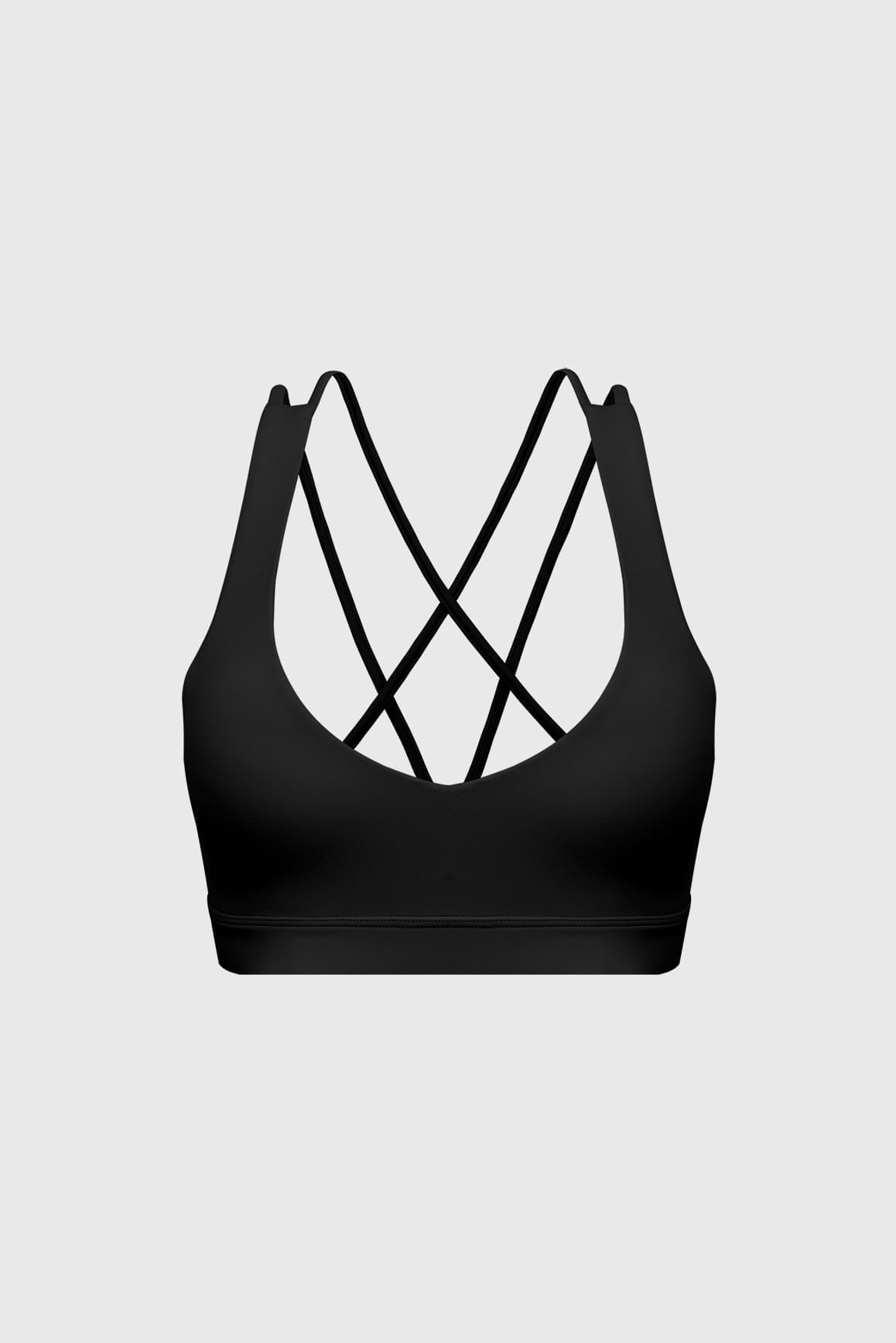 Scoop Neck Crossback Bra