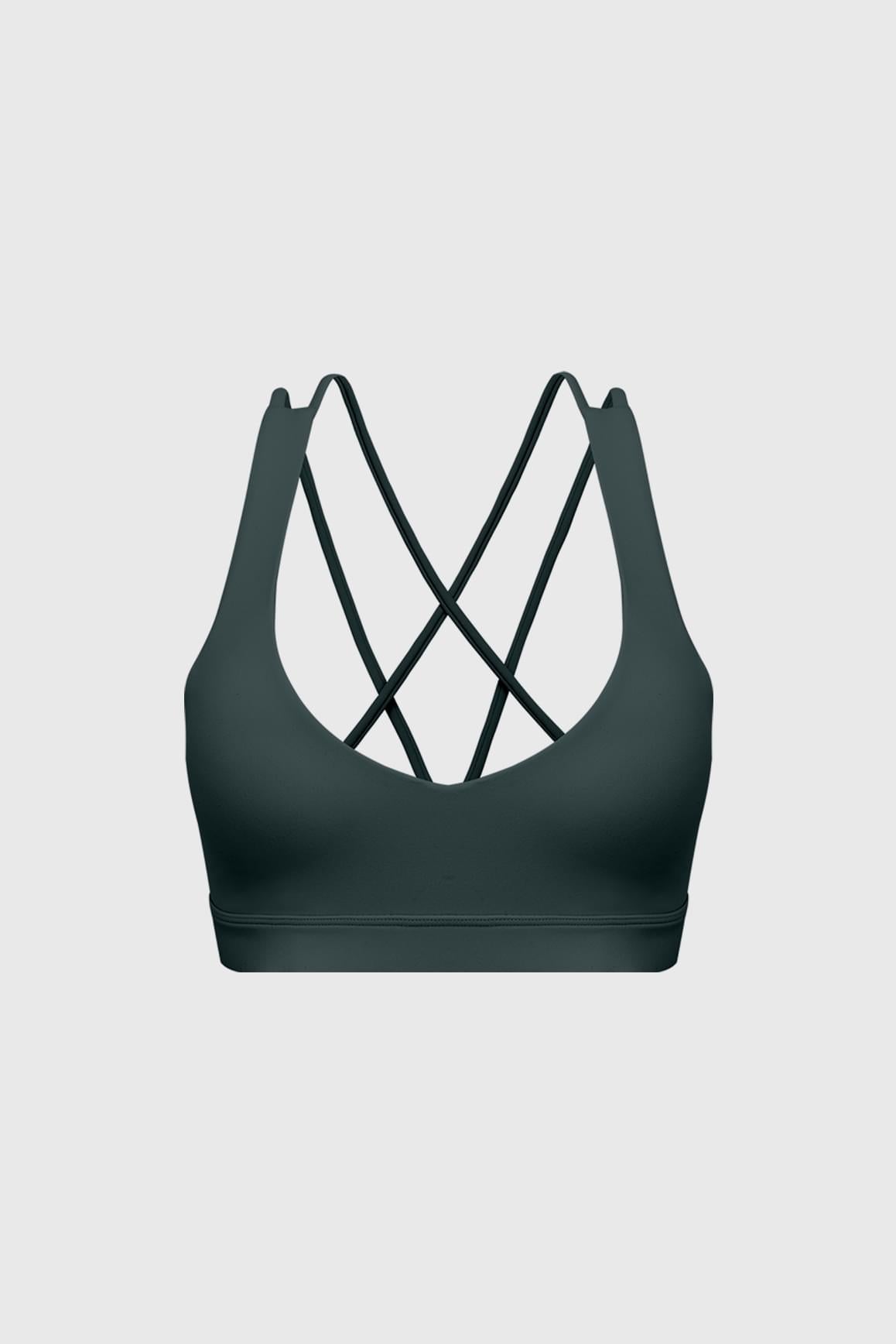 Scoop Neck Crossback Bra