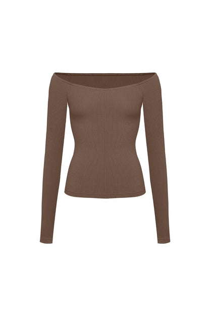 Sculpt Off-Shoulder Top