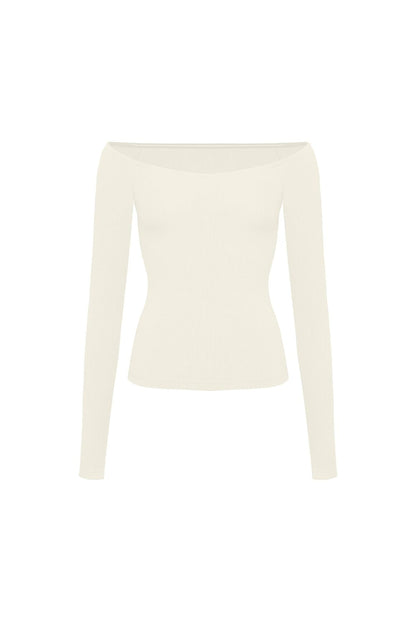 Sculpt Off-Shoulder Top