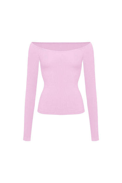 Sculpt Off-Shoulder Top