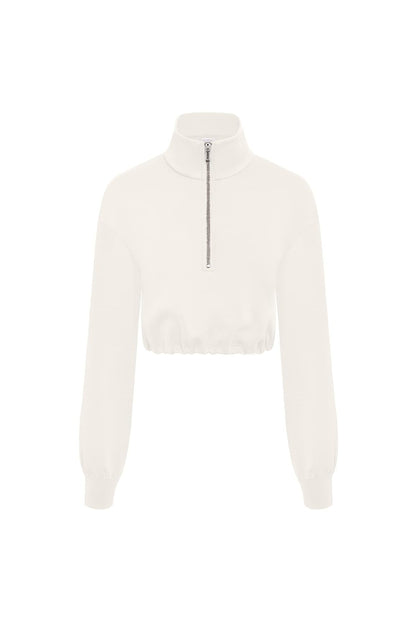 Serene Cropped Half-Zip Pullover