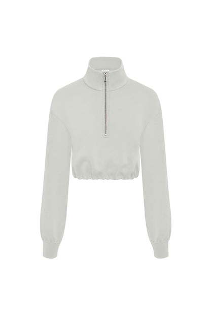 Serene Cropped Half-Zip Pullover