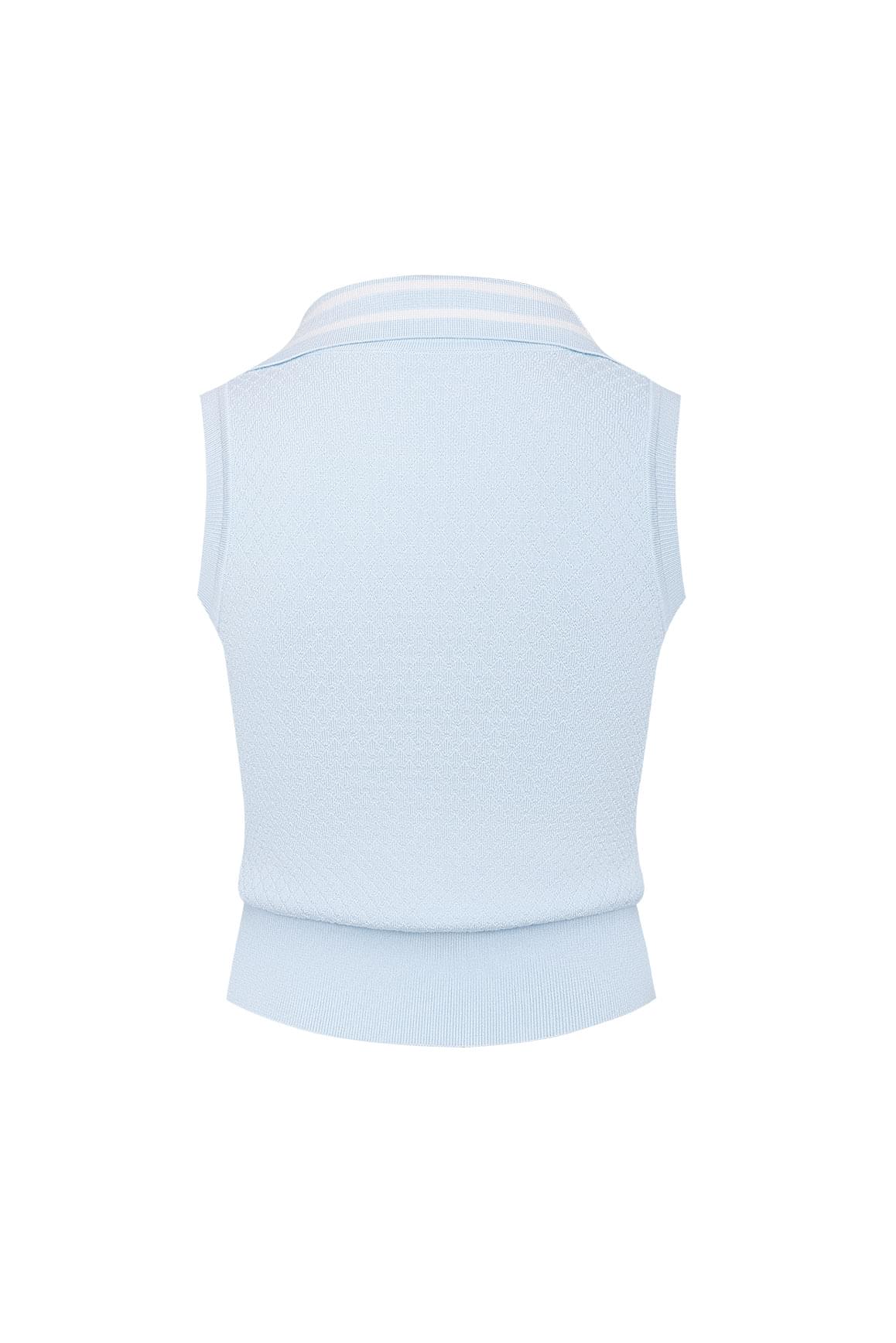Slim-Fit Cable Knit Zip Vest