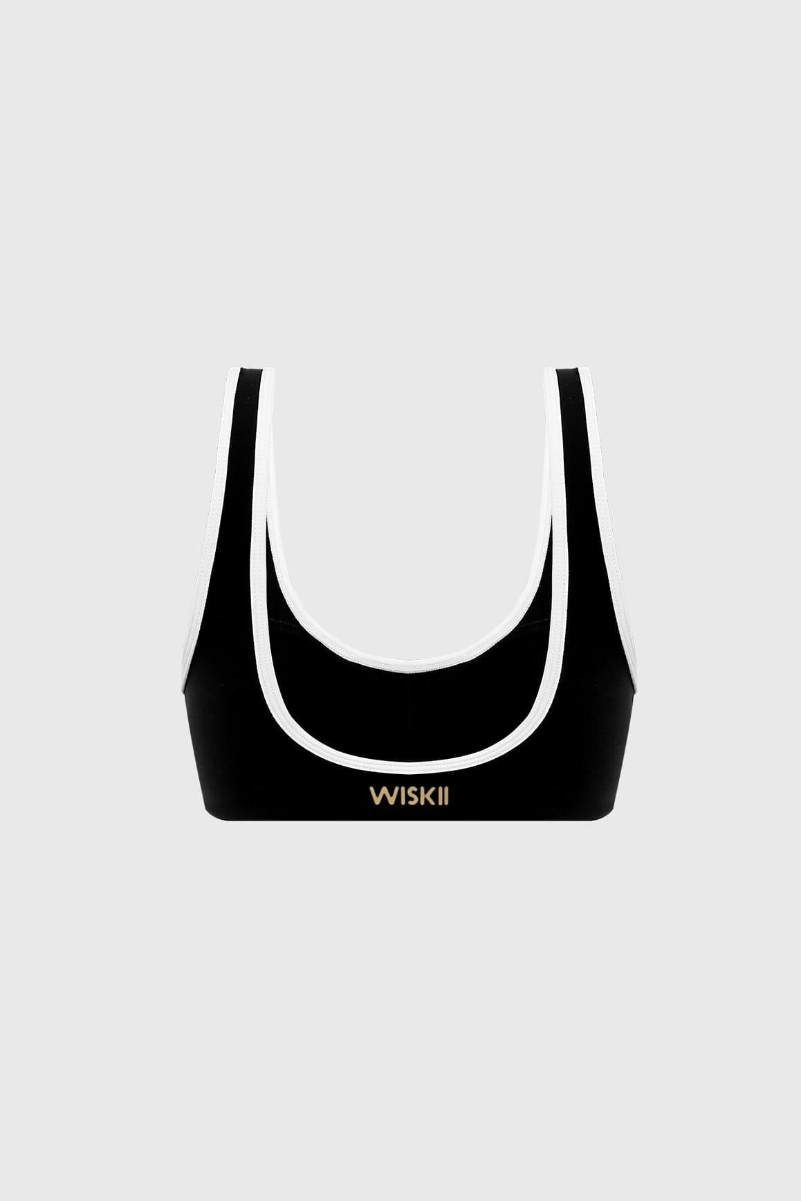 Vintage Contrast Piping Bra