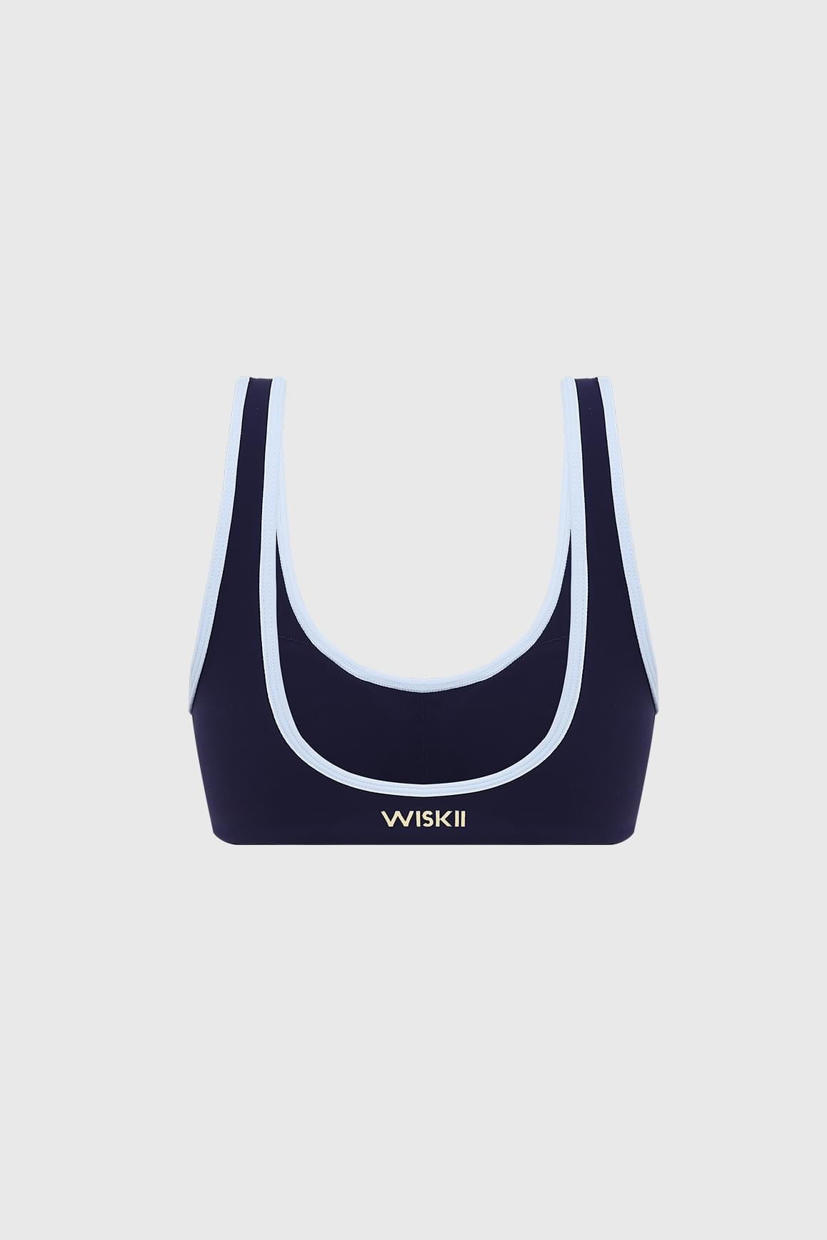 Vintage Contrast Piping Bra