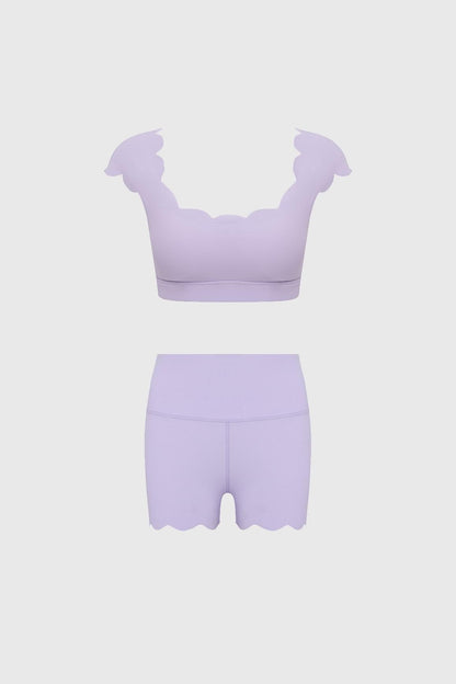 Wiskii Chic Bra Top & Leisure High-Waist Mini Short
