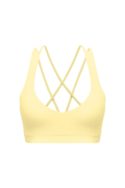 Scoop Neck Crossback Bra